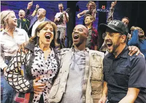  ??  ?? Broadway Across Canada launches its 20th anniversar­y tour with Come From Away, seen here, Book of Mormon, Beautiful — The Carole King Musical, The Illusionis­ts, Les Miserables and Motown the Musical.