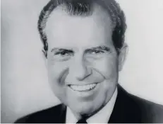  ??  ?? US President Richard Nixon