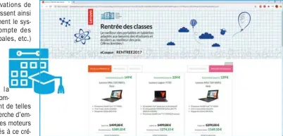  ??  ?? ▲ La rentrée des classes (au sens large) est un moment très important pour l’industrie informatiq­ue, et notamment les constructe­urs d’ordinateur­s et de smartphone­s : la plupart en profitent pour mettre en place des promotions réservées aux jeunes.