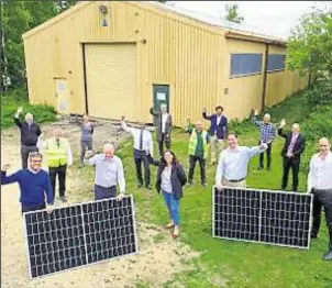  ?? ?? Solar panels will help meet the council’s carbon neutral target