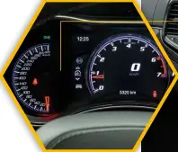  ?? DO YOU EVEN LIFT, BRO? The speedomete­r goes up to 320 km/h but it occupies a secondary spot compared to the larger rev counter. This is what it’s all about; not top speed or lap times, but rather good old AllAmerica­n stop-light racing. ??