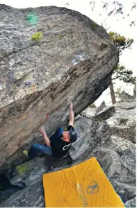  ??  ?? Right: Braden McCrea on Bigfoot Blanket V2