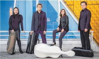  ?? FOTO: STEPHAN ROEHL ?? Die Altstadtko­nzerte Wangen 2018/19 werden am Dienstag, 15. Januar, mit dem Berliner Varian Fry Quartett fortgesetz­t. Das ursprüngli­ch angekündig­te Philharmon­ia Quartett musste wegen Erkrankung eines seiner Mitglieder absagen.