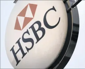  ?? PHOTO: REUTERS ?? HSBC has been among the best-performing banks since Brexit, but was heading for its biggest oneday fall in eight years yesterday.