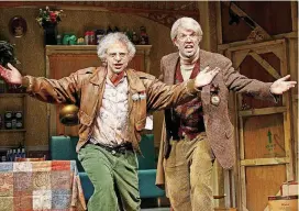  ?? [PHOTO PROVIDED BY JOAN MARCUS/NETFLIX] ?? Nick Kroll, left, and John Mulaney star as eccentric Upper West Side bachelors in the recorded version of “Oh, Hello on Broadway.”