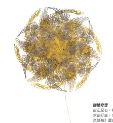  ??  ?? 謎樣奇想由左至右：韓國藝術家崔旴嵐；作品《金色脈輪》靈感源自佛教曼陀羅。