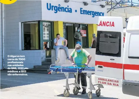  ?? ?? O Algarve tem cerca de 7000 profission­ais nas unidades do SNS, 1222 são médicos e 1513 são enfermeiro­s.
