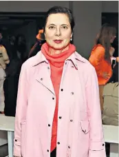  ??  ?? Return: Isabella Rossellini has been invited back to Lancôme
