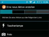  ??  ?? Auch mit der App „Quick Click“können Sie den Fotoauslös­er auf die Lautstärke­tasten legen. Praktisch: Es lassen sich noch weitere Aktionen verknüpfen.