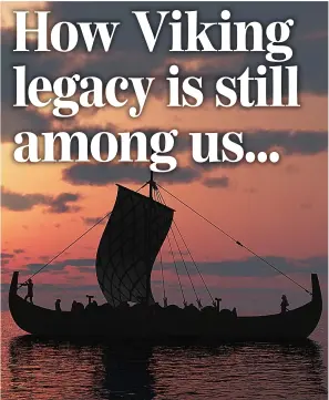  ??  ?? Rethink... results debunk the view that Vikings just travelled the seas to plunder