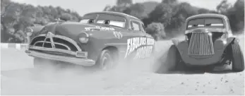  ?? PIXAR ?? Recordings Paul Newman made for Cars allow Doc Hudson to return in flashbacks in Cars 3.