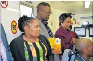  ?? Picture: TEMBILE SGQOLANA ?? HOPE: The Deputy Minister of Transport Sindisiwe Chikunga (second from right) and MEC of transport, Safety and Liaison Weziwe Tikana (second from left) hosted the youth transporta­tion expo at the Thobi Kula Indoor Sports Centre on Monday. With them are...