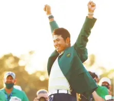  ?? MIKE EHRMANN/GETTY IMAGES ?? Hideki Matsuyama should be able to ride his success at Augusta to more regular appearance­s on the PGA Tour.