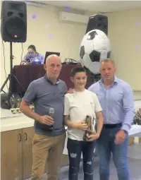  ??  ?? U14s coaches’ player of the year – Owen Jones