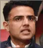  ??  ?? Sachin Pilot