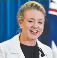  ??  ?? MOBILE MATTERS: Minister Bridget McKenzie,