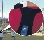  ?? ?? Los jugadores llevan el dispositiv­o incorporad­o en el chaleco debajo de su camiseta, donde ya portan hasta ahora un GPS para controlar aspectos físicos