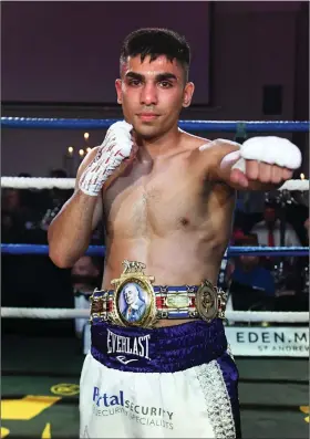  ?? ?? Kash Farooq has been forced to quit boxing at the age of 26