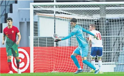  ?? ?? João Carvalho estreou-se pela seleção de sub-21 contra as Ilhas Faroé