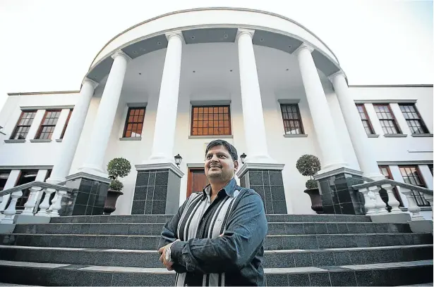  ?? Picture: KEVIN SUTHERLAND ?? STEPPING UP: Atul Gupta at his home in Saxonwold, Johannesbu­rg, in 2011, less than two decades after setting up shop in South Africa with a venture cobbling together personal computers