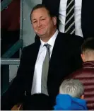  ?? GETTY IMAGES ?? Rare appearance: Mike Ashley watches at Palace
