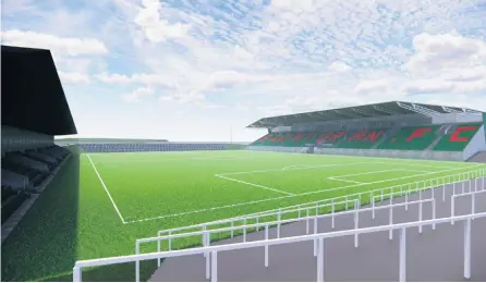  ??  ?? Ground force:
A glimpse at how the new Oval would look like from an artist’s impression