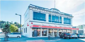  ??  ?? The 1920s two-storey Dickens St building was designed for the Hawke’s Bay Farmers Co-operative Associatio­n. Adore Collection, a family-owned jewellery, gifts and accessorie­s store, is one of the nine tenants.