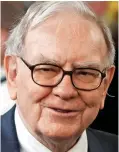  ??  ?? On track: Warren Buffett