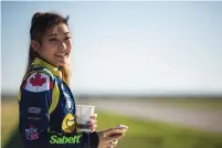  ?? COURTESY OF ST RACING ?? Samantha Tan, of Gormley, is attending the University of California and racing in the Pirelli GT4 American West Series.