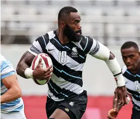  ?? Picture: Getty ?? Semi Radradra in action for Fiji at the Tokyo Olympics