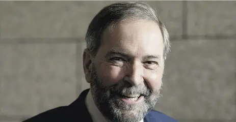  ?? Adrian Wyld / THE CANADIAN PRESS ?? NDP Leader Tom Mulcair