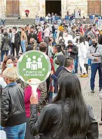  ?? M. DÍAZ ?? La Plaza de Bolívar fue uno de los lugares en los cuales se llevó a cabo el Simulacro Distrital. También hubo otros escenarios.