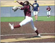  ?? COURTESY OF GILLIAN HALE ?? Hale was one of five pitchers on the Stephens staff in 2022 after a year battling illness as Taft’s only arm.