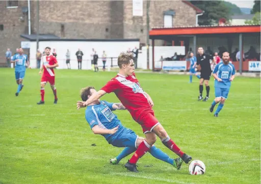  ??  ?? Corey Shephard. Ton Pentre 1-2 Haverfordw­est County