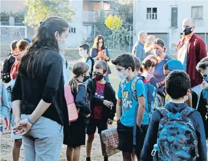  ?? ACN / GEMMA ALEMAN ?? L’ús del català ha anat perdent presència a l’escola, segons estudis recents