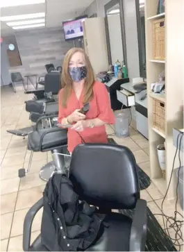  ?? PROVIDED PHOTO ?? Candace Sanchez has worked at the same barbershop for 43 years.