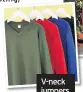  ??  ?? V-neck jumpers from £6