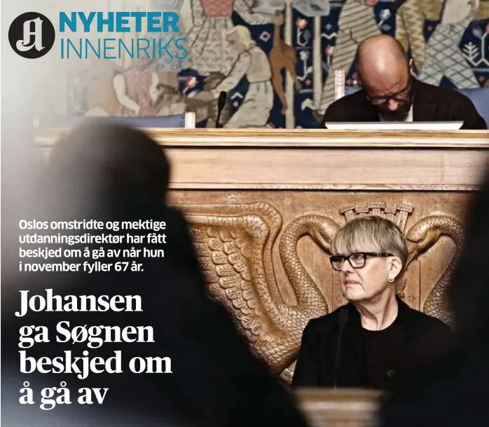  ?? ARKIVFOTO: CHRISTIAN SØRGJERD ?? Astrid Søgnen har vaert utdannings­direktør i Oslo i 18 år.