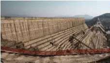  ?? AFP ?? The Grand Ethiopian Renaissanc­e Dam, near Guba in Ethiopia