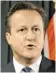  ??  ?? David Cameron, Premiermin­ister