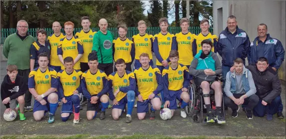  ??  ?? The Glencormac United team who defeated Carnew AFC in the Wicklow Cup semi-final to secure their place in the final against Newtown United. Photos: Paul Messitt