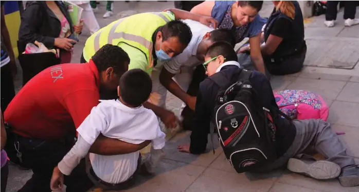  ?? AGENCIA ENFOQUE ?? Se reportaron algunas crisis nerviosas tras el sismo que se sintió en el estado.