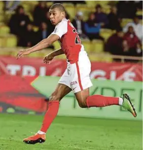  ?? REUTERS PIC ?? Monaco's Kylian Mbappe scored twice against Nantes in the 4-0 win on Sunday.