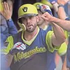  ?? AP ?? Mike Moustakas is back with the Brewers after the two sides agreed to a one-year deal with a 2020 option.