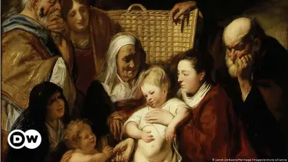  ??  ?? "La Sagrada Familia con Santa Ana, el Joven Bautista, y sus padres", obra del pintor barroco Jacques Jordaens.