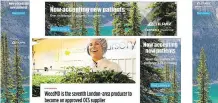  ??  ?? Pot producer Tilray has placed ads on the home page of TheGrowthO­p.com, a marijuana news website operated by Postmedia. Postmedia is investing on L.A.-based PRØHBTD to help cannabis companies market their brands.