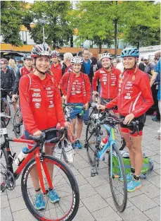  ?? FOTO: PRIVAT ?? Zum zweiten Mal in Folge belegen Mengens Bundesliga-Frauen vom LTSTeam den elften Tagesrang (v.l.): Leonie Sauer, Lara Riegger, Ursula Trützschle­r und Celine Kaiser.