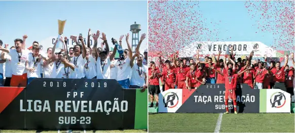  ??  ?? Depois do Campeonato, a Taça: o Desportivo das Aves conseguiu a dobradinha no ano de estreia da Liga Revelação