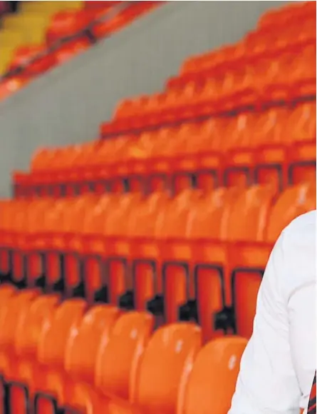  ??  ?? Andy Goldie, Dundee United academy director, insists young players have the perfect platform at Tannadice to launch their careers.