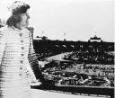  ?? | SUN- TIMES FILES ?? Special Olympics founder Eunice Kennedy Shriver at Soldier Field for the inaugural games in 1968.